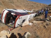 علت واژگونی اتوبوس حامل خبرنگاران اعلام شد
