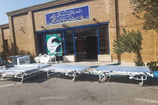اهدای۶۲۲ میلیون ریال تجهیزات به بیمارستان ۳۱ خرداد منجیل