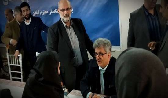 حضور رئیس دانشگاه علوم پزشکی گیلان در میز خدمت دهستان دهکاء
